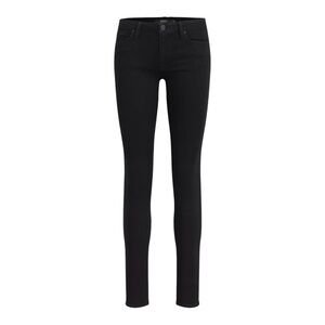 Hudson Krista Ankle Supper Skinny Jeans, size 30, color is dark black.
